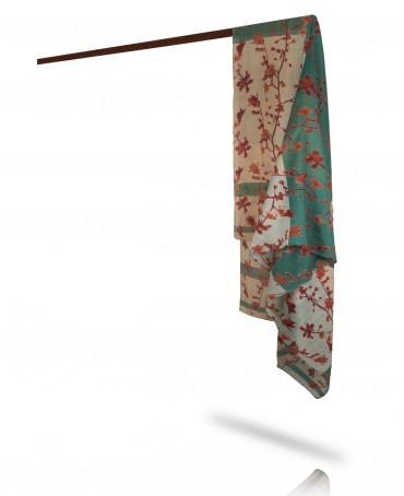 Палантин Женский SN40-ORCHIDEES/BLEU